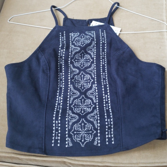 Suede Abercrombie & Fitch crop top - Picture 5 of 5